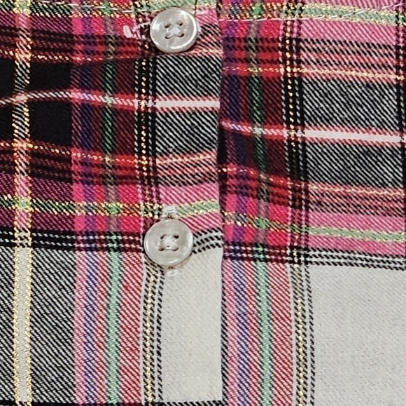 First Impressions Kids Midi Dress Plaid Check Puffer Sleeve Red 12M - Picture 7 of 15